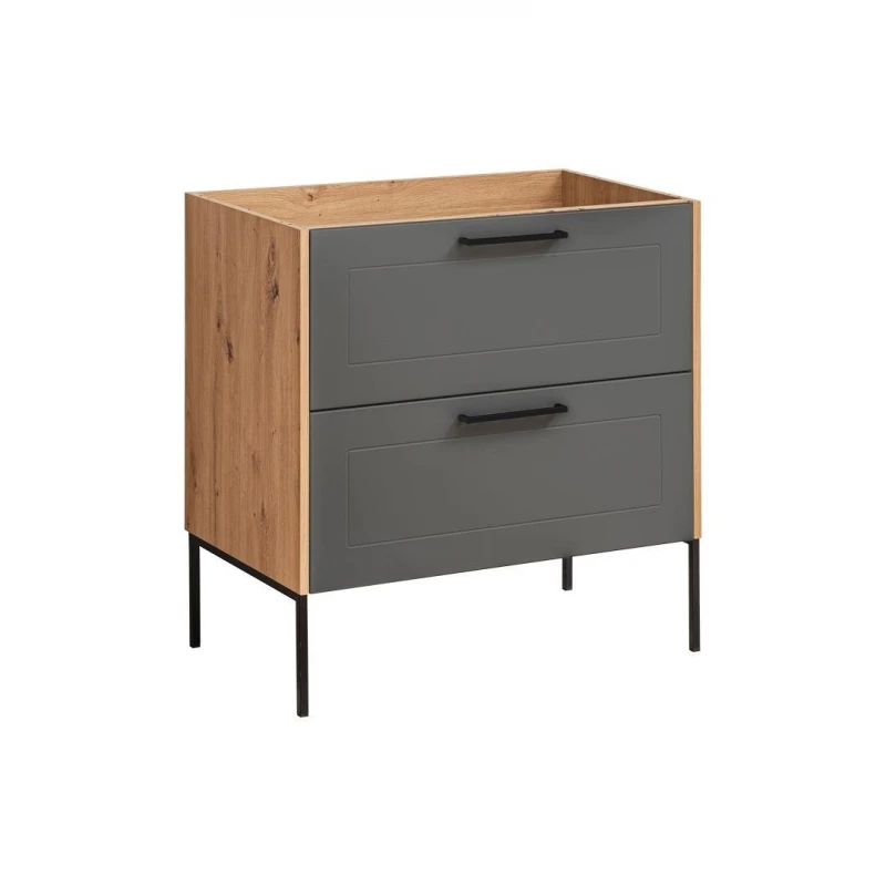 ArtCom Kúpeľňa MADERA Grey Madera Grey: Skrinka pod umývadlo 821 - 80 cm