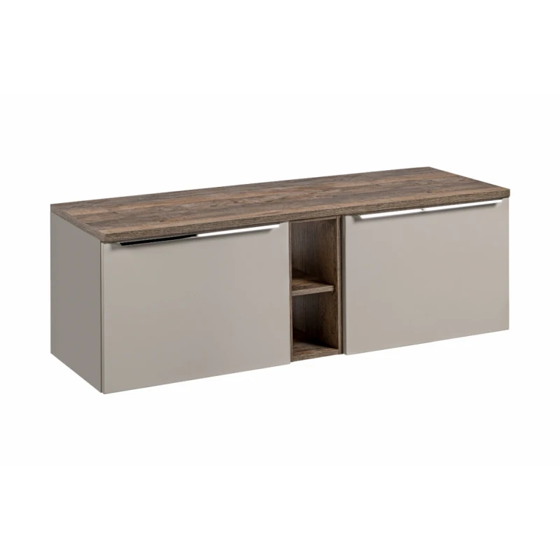 ArtCom Kúpeľňová skrinka s doskou SANTA Fe Taupe D140/1 | 140 cm