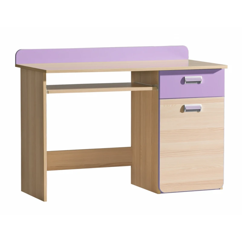 Dolmar Písací stolík CORNETO L10 Farba: Jaseň coimbra / fialová