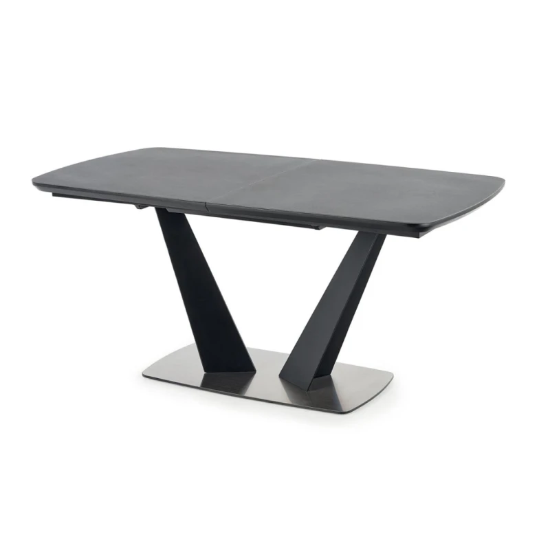 HALMAR Fangor rozkladací jedálenský stôl tmavosivá / čierna