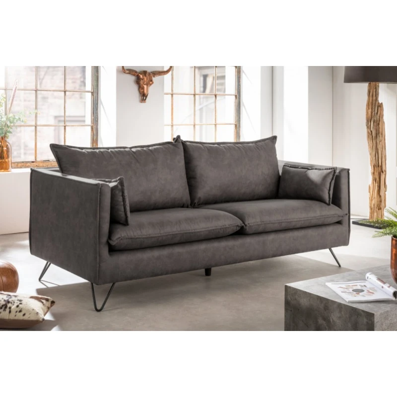 3-miestna pohovka KYZIKOS Dekorhome Sivá