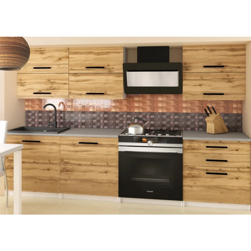 ArtBelin Kuchynská linka PRIMERA | dub wotan 180 cm