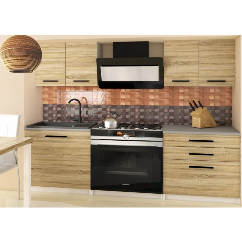 ArtBelin Kuchynská linka TIESTO | dub sonoma 120 cm