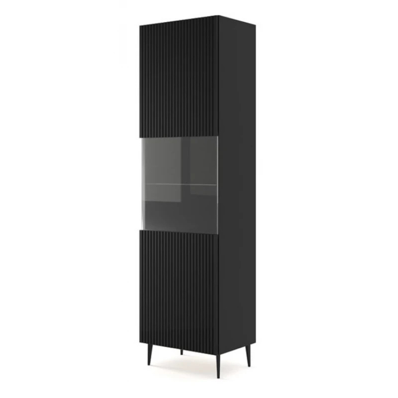 ARTBm Vitrína RAVENNA B 1DS 60 | čierna matná Prevedenie: Čierny mat  / čierne nohy
