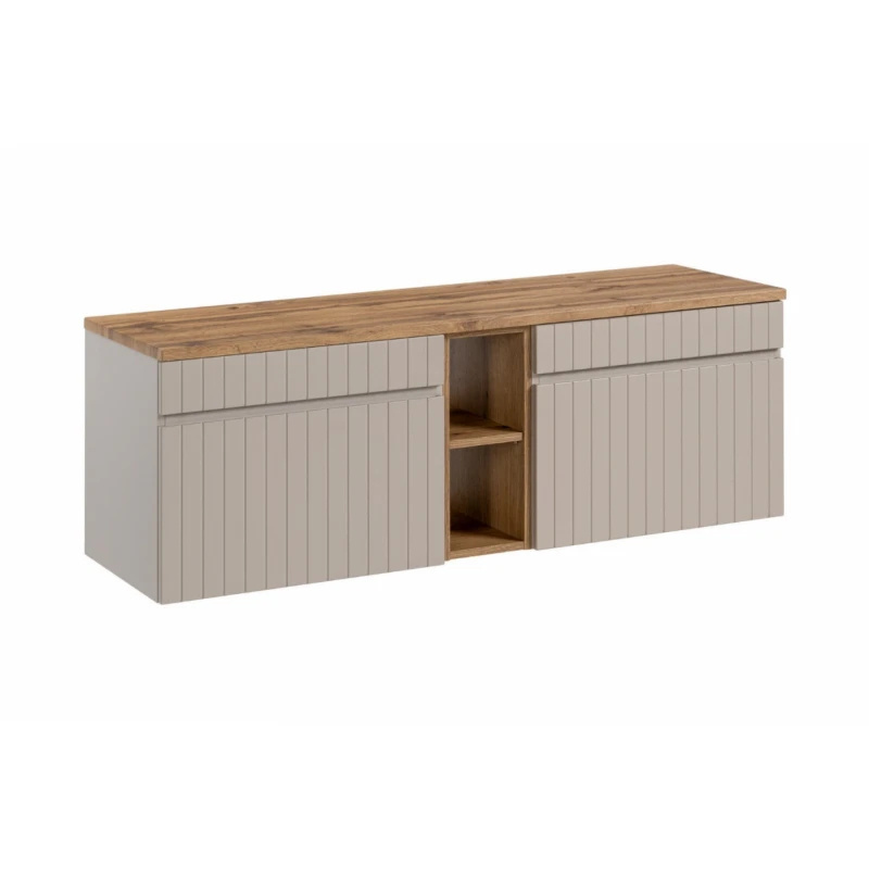 ArtCom Kúpeľňová skrinka s doskou ICONIC Cashmere D140/1 | 140 cm