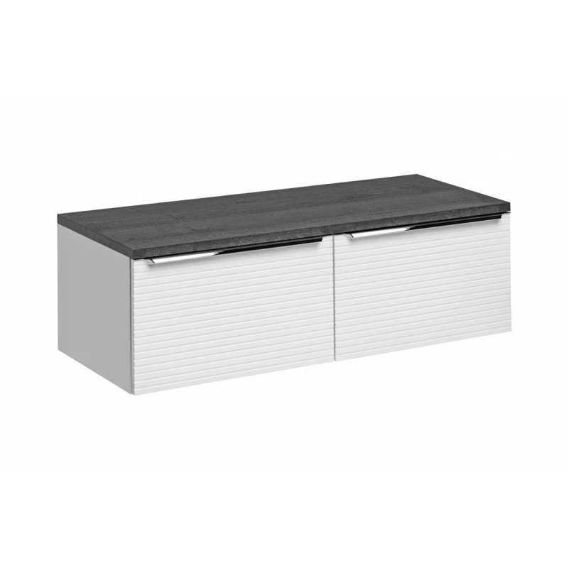 ArtCom Kúpeľňová skrinka s doskou LEONARDO White D120/1 | 120 cm