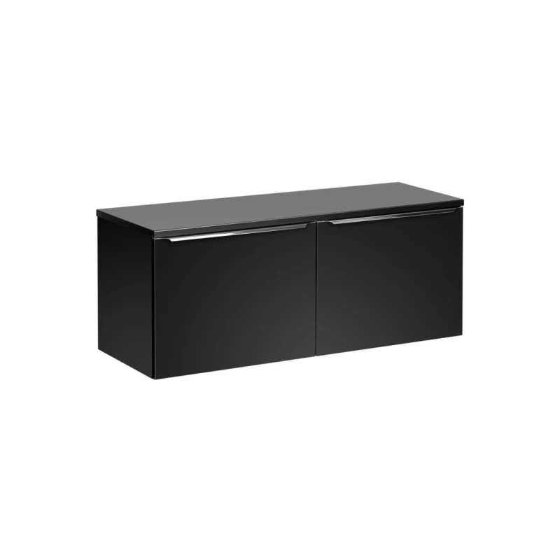 ArtCom Kúpeľňová skrinka s doskou SANTA FE Black D120/1 | 120 cm