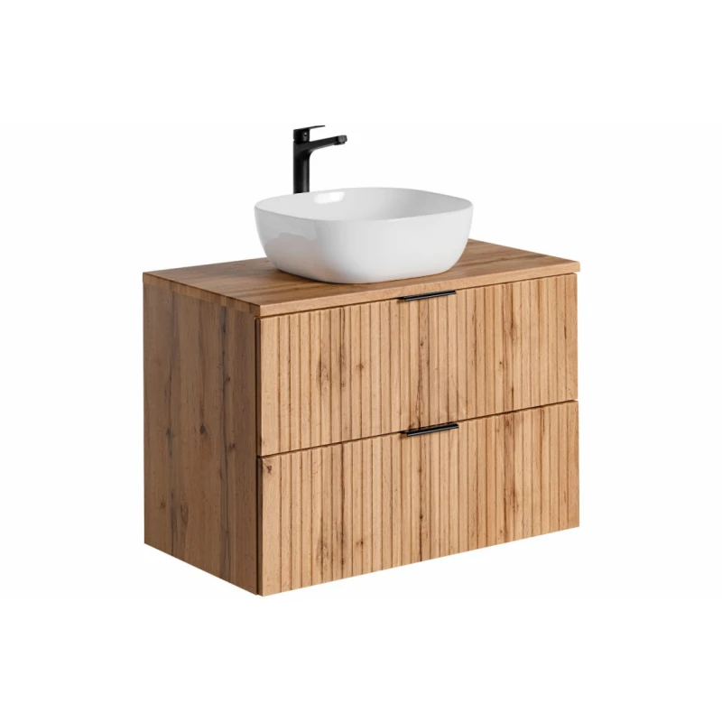 ArtCom Kúpeľňová skrinka s umývadlom a doskou ADEL Oak DU80/1 | 80 cm