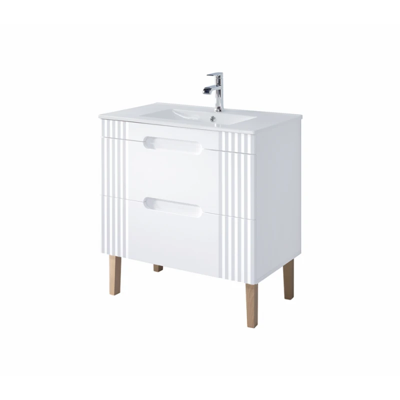 ArtCom Kúpeľňová skrinka s umývadlom FIJI White U80/1 | 80 cm
