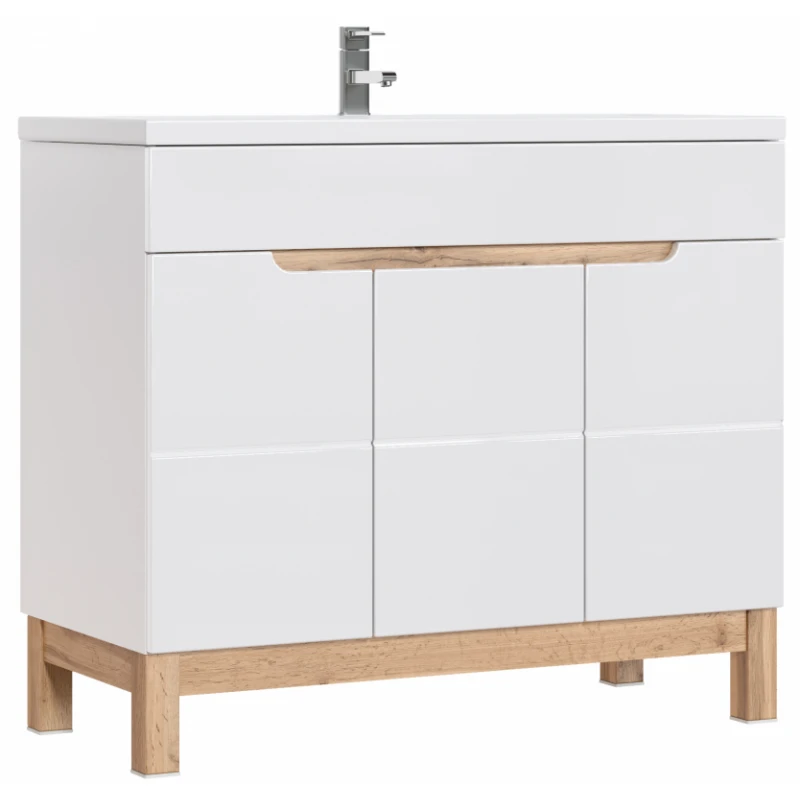 ArtCom Kúpelňová zostava BALI White Bali: skrinka pod umývadlo 100 - 825 (84 x 100 x 46 cm)