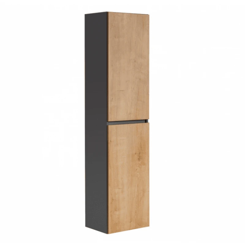 ArtCom Vysoká skrinka do kúpeľne MONAKO GREY OAK 800