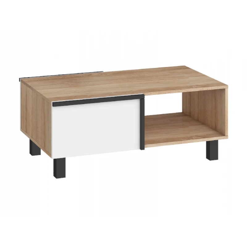 ArtCross Konferenčný stolík LARS-03 |  2D Farba: dub sonoma svetlá/biela