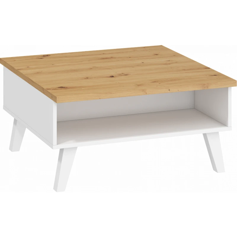ArtCross Konferenčný stolík NORDIS-06 Farba: Dub ARTISAN/biela
