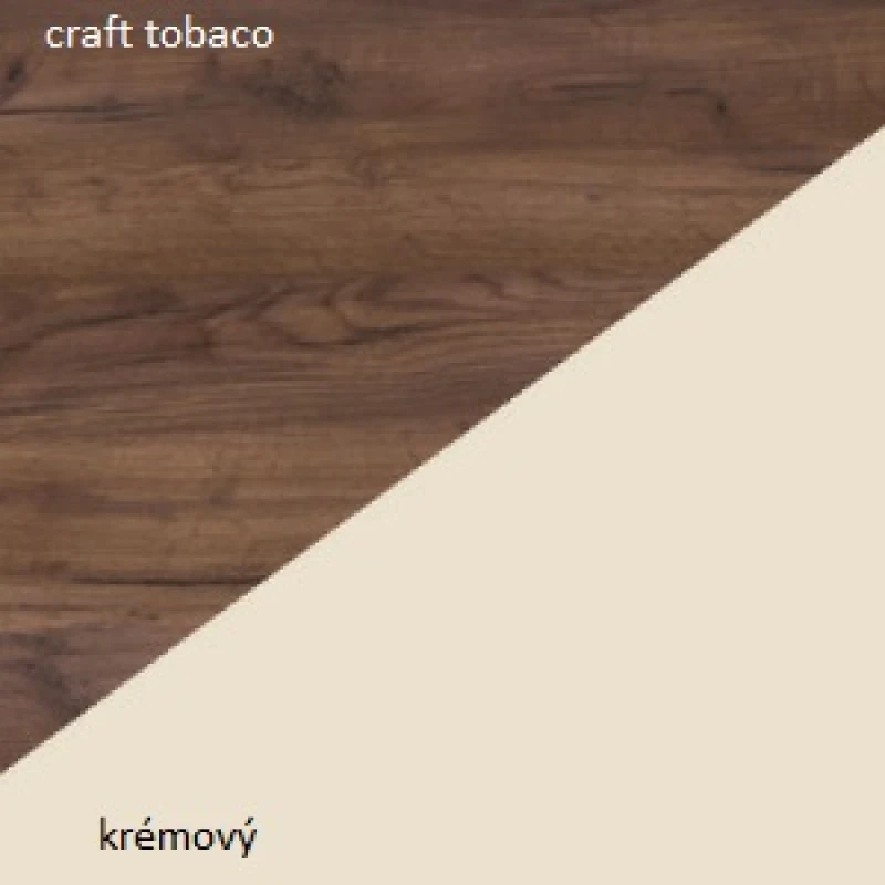 ArtCross Manželská posteľ VIKI 10 | s roštom Farba: craft tobaco / krémový