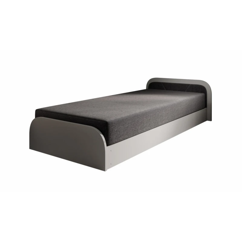 ArtElta Jednolôžková posteľ PARYS sivá | 80 x 190 cm Farba: Pravá / Sawana 05