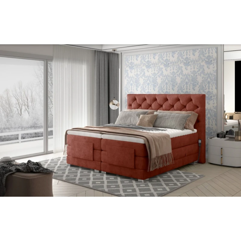 ArtElta Manželská polohovateľná posteľ CLOVER Boxspring | 160 x 200 cm farebné prevedenie: Dora 63