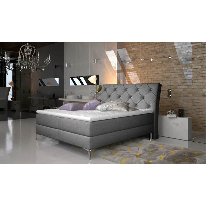 ArtElta Manželská posteľ ADEL Boxspring | 140 x 200 cm farebné prevedenie: Sawana 05
