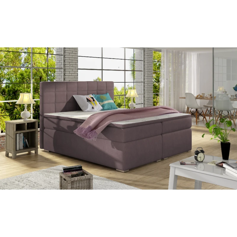 ArtElta Manželská posteľ ALICE Boxspring | 180 x 200 cm Alice rozmer: 180x200 cm, Alice farba: Soro 65