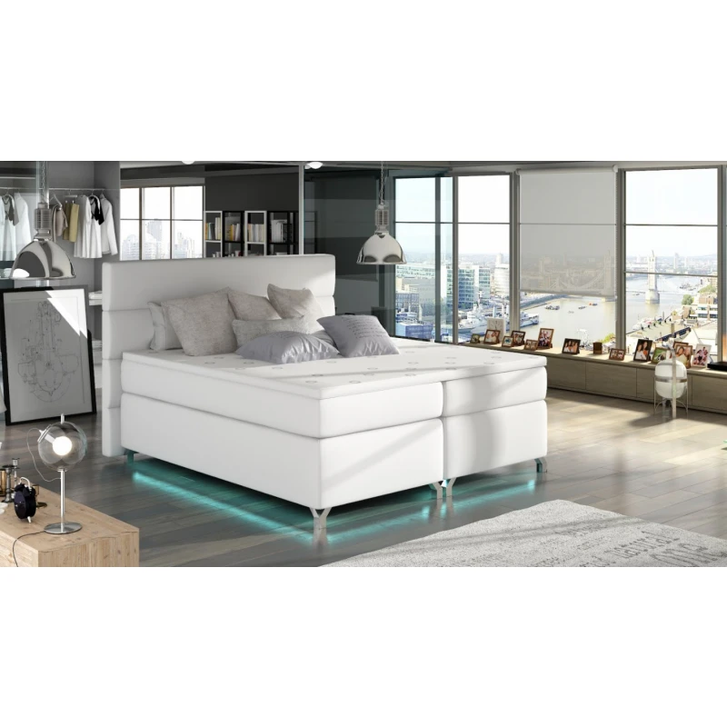 ArtElta Manželská posteľ AMADEO Boxspring s LED osvetlením | 180 x 200 cm Farba: BAO 09 - Soft 17