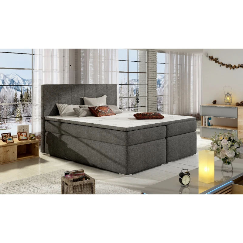 ArtElta Manželská posteľ BOLERO Boxspring | 140 x 200 cm Bolero rozmer: 140x200 cm, Bolero farba: Sawana 05