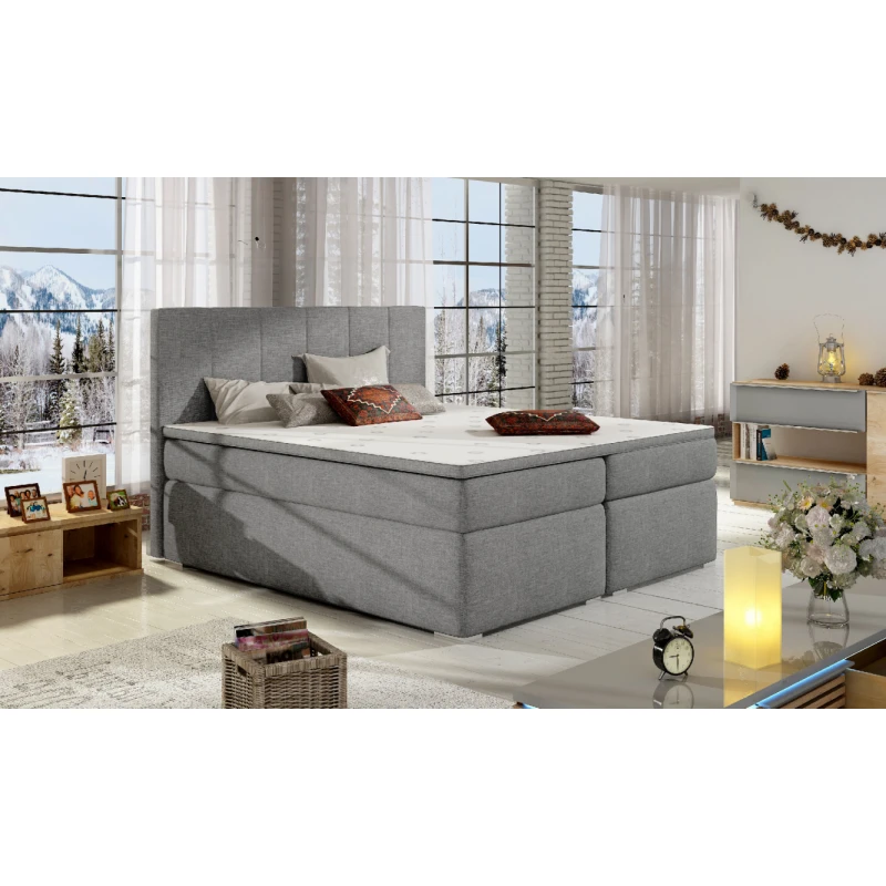 ArtElta Manželská posteľ BOLERO Boxspring | 140 x 200 cm Bolero rozmer: 140x200 cm, Bolero farba: Sawana 21