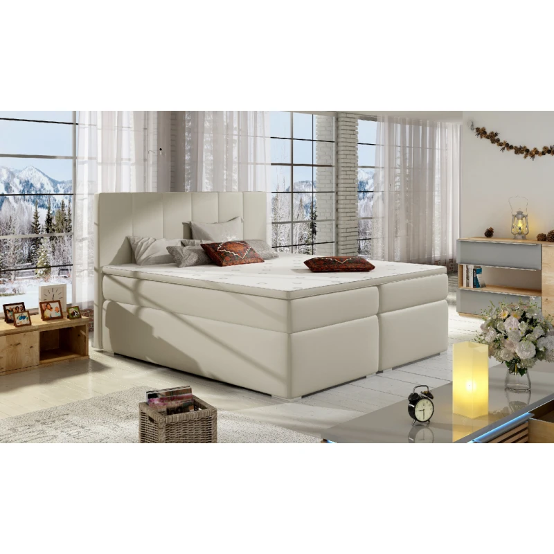 ArtElta Manželská posteľ BOLERO Boxspring | 140 x 200 cm Bolero rozmer: 140x200 cm, Bolero farba: Soft 33