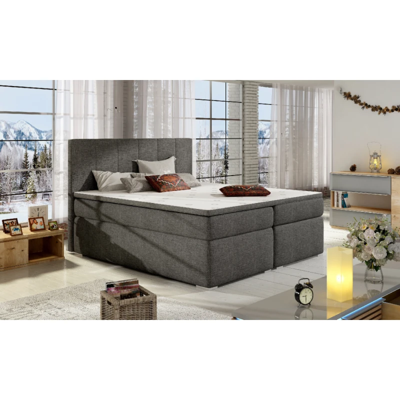 ArtElta Manželská posteľ BOLERO Boxspring | 160 x 200 cm Bolero rozmer: 160x200 cm, Bolero farba: Sawana 05