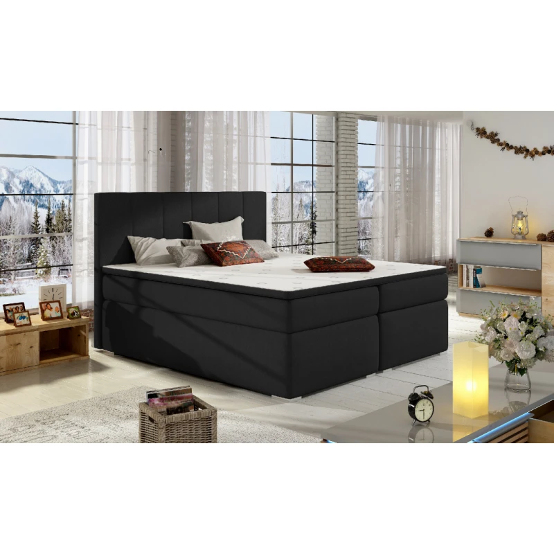 ArtElta Manželská posteľ BOLERO Boxspring | 180 x 200 cm Bolero rozmer: 180x200 cm, Bolero farba: Sawana 14