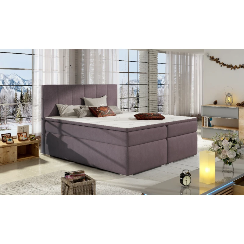 ArtElta Manželská posteľ BOLERO Boxspring | 180 x 200 cm Bolero rozmer: 180x200 cm, Bolero farba: Soro 65