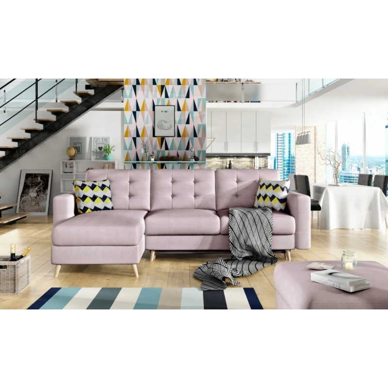 ArtElta Rohová sedacia súprava ASGARD L | univerzálna Farba: Soro 61 / Zigzag 53