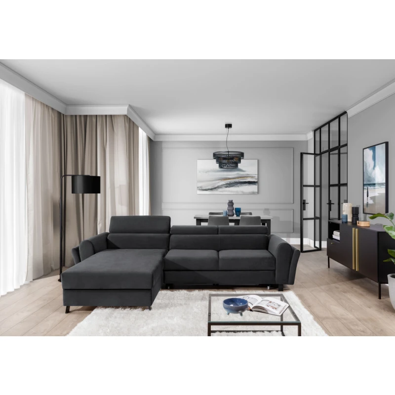 ArtElta Rohová sedacia súprava MARIALL | ľavá Farba: Monolith 97