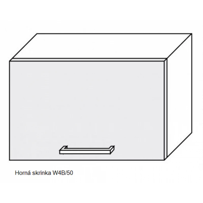 ArtExt Kuchynská linka Brerra - lesk Kuchyňa: Horná skrinka W4B/50 / (ŠxVxH) 50 x 36 x 32,5 cm