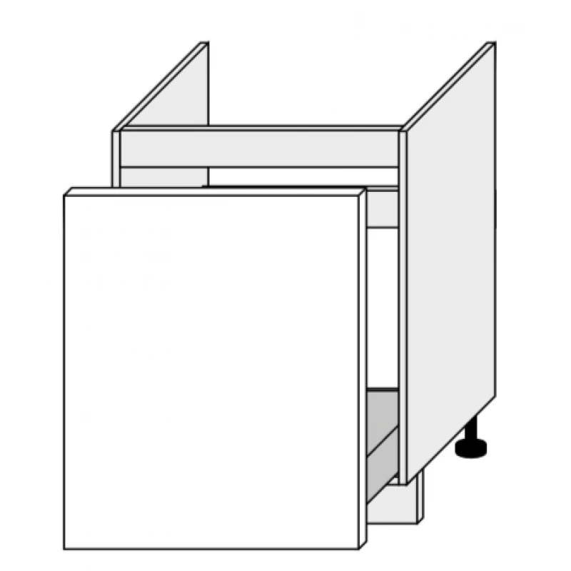 ArtExt Kuchynská linka Brerra - lesk Kuchyňa: Spodná skrinka D1ZM/60 (ŠxVxH): 60 x 82 x 50 cm