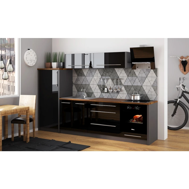 ArtExt Kuchynská linka Platinum M FARBA VRCHNÝCH DVIEROK: Biela, FARBA SPODNÝCH DVIEROK: Biela