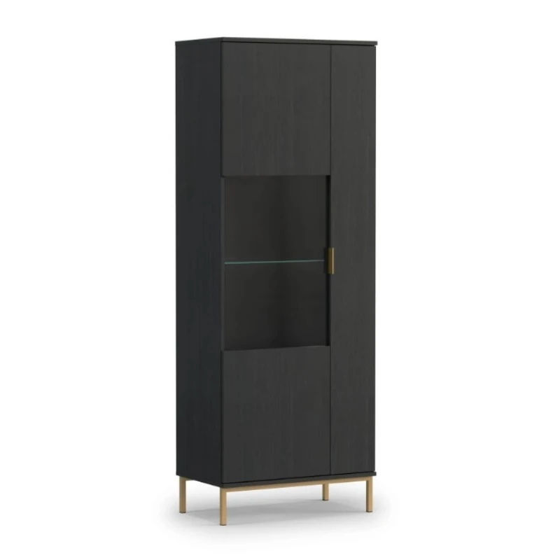 ArtGiB Vitrína PULA PL-09 s LED osvetlením | čierna WIT70