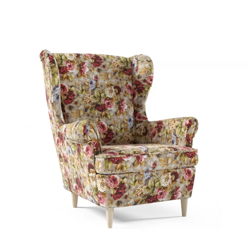 ArtPK Kreslo LUCY 194 | drevené nohy farebné prevedenie: Coral WM25