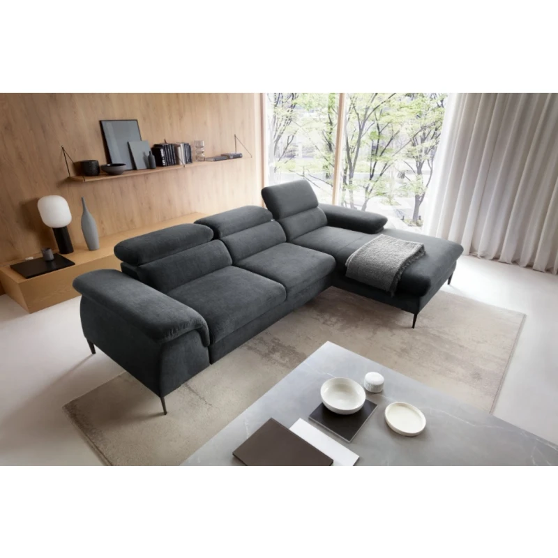 ArtPS Rohová sedacia súprava BLUES M | sivá Vogue 16 Prevedenie: pravé