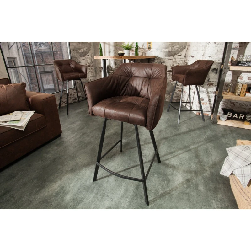 Barová stolička LADON Dekorhome Hnedá