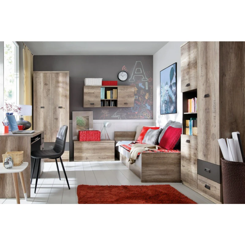 BLACK RED WHITE Malcolm študenstká izba dub canyon monument / sivý wolfram / potlač