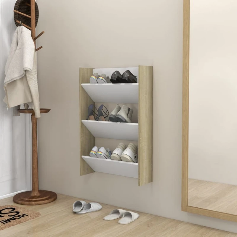 Botník DTD Dekorhome Dub sonoma / biela