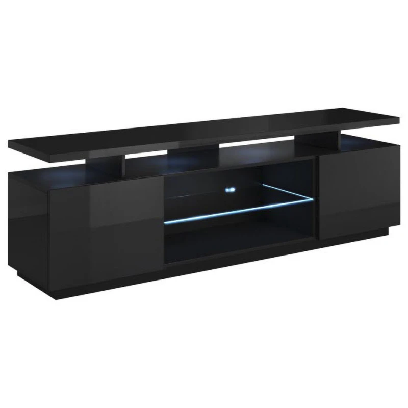 CAMA MEBLE Eva tv stolík čierny lesk