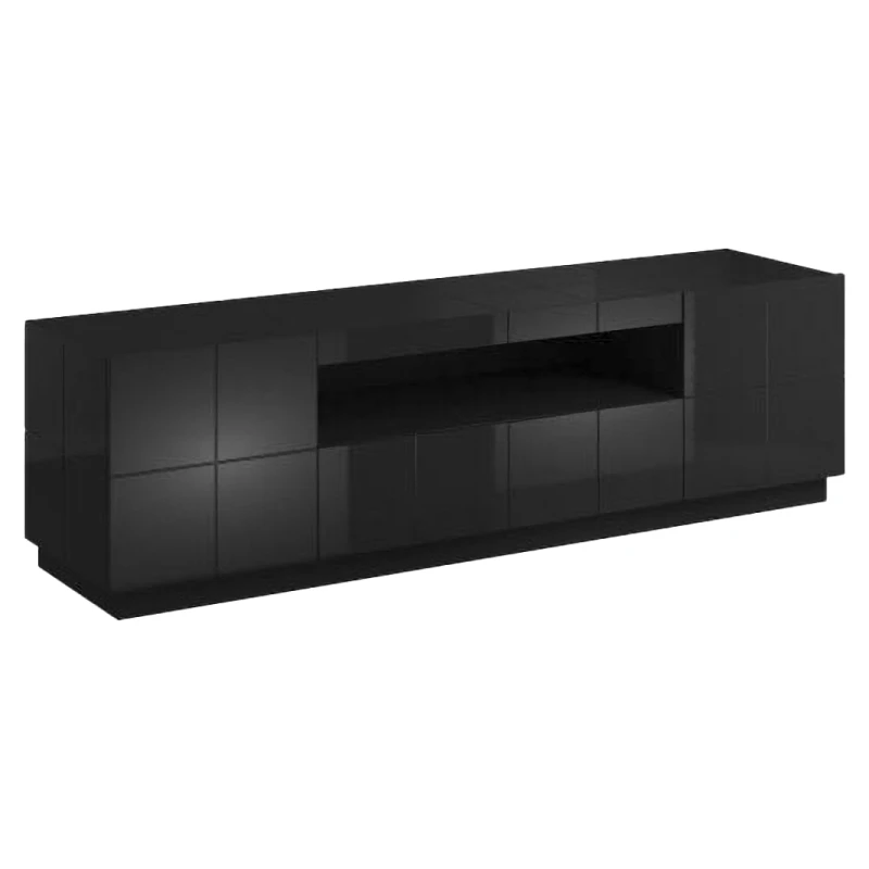 CAMA MEBLE Reja tv stolík čierny lesk