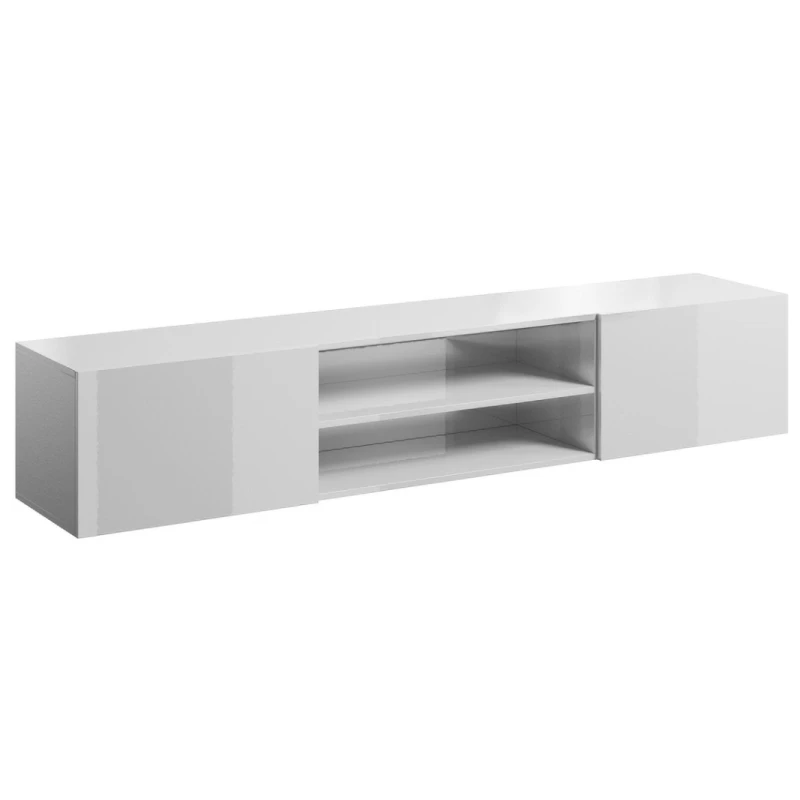 CAMA MEBLE Slide 200 K tv stolík biela / biely lesk