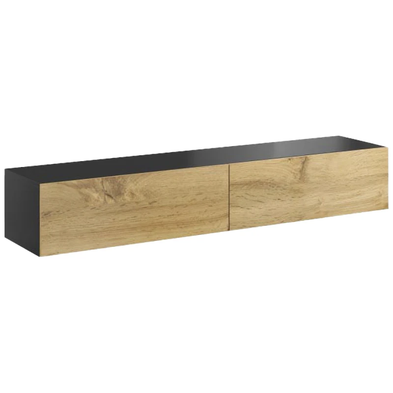 CAMA MEBLE Vigo 180 tv stolík čierna / dub wotan
