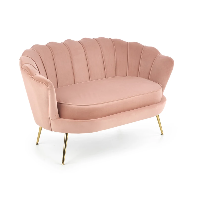 HALMAR Amorinito XL pohovka svetloružová / zlatá