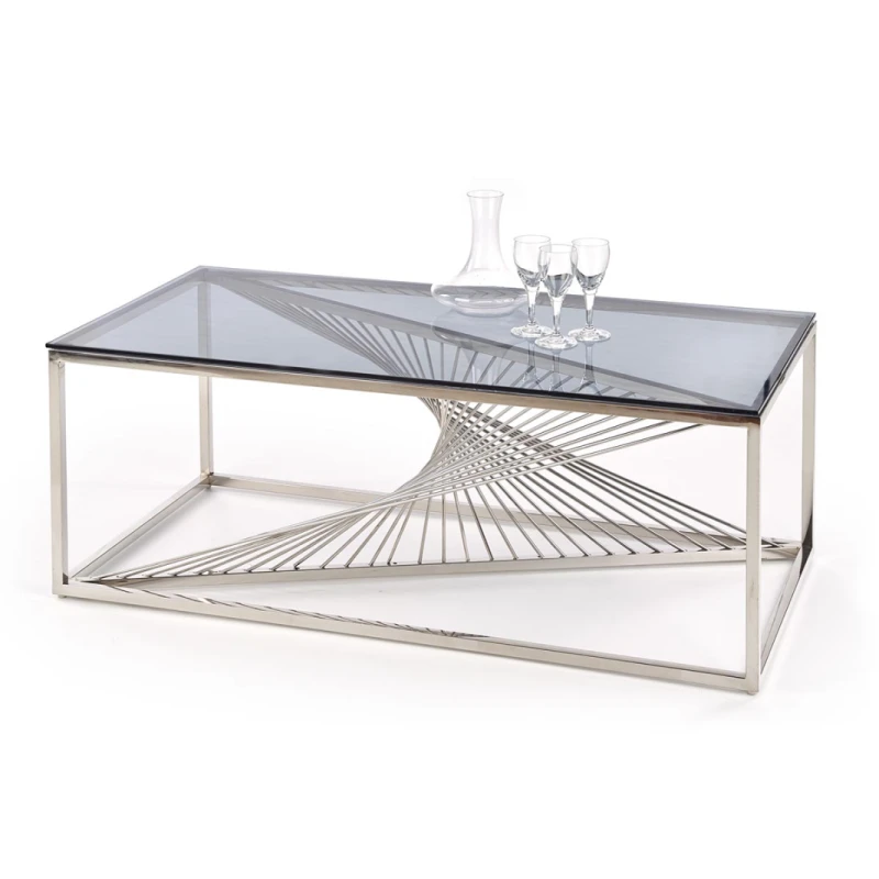 HALMAR Infinity konferenčný stolík dymová / strieborná