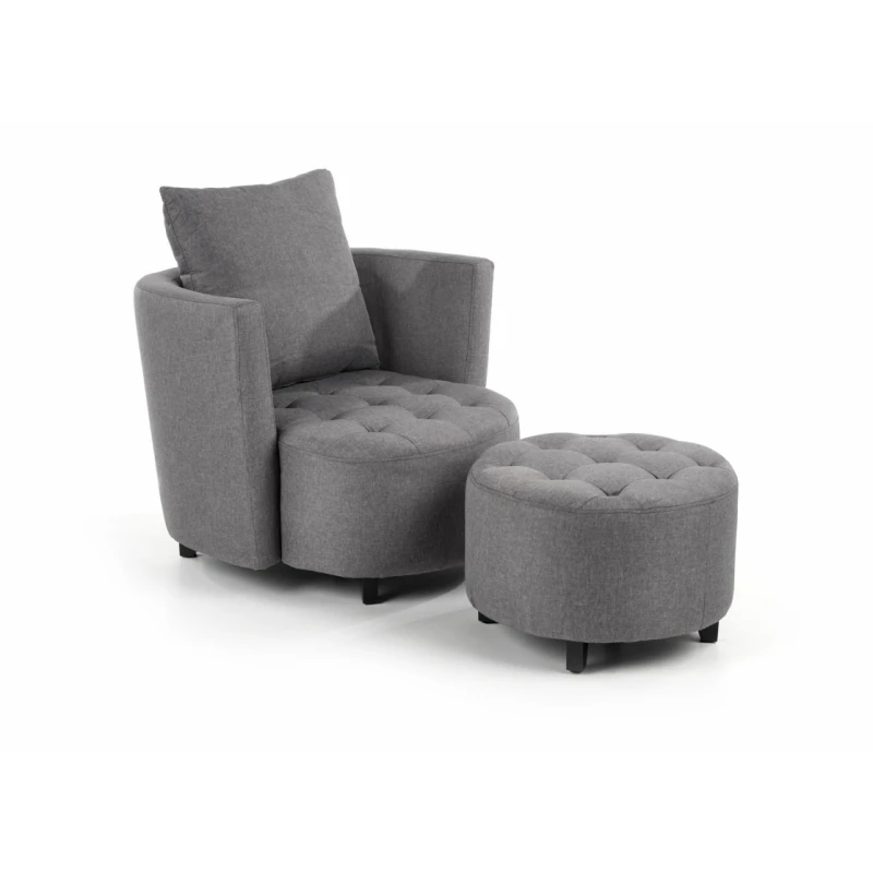 Halmar Kreslo Harley s taburetkou