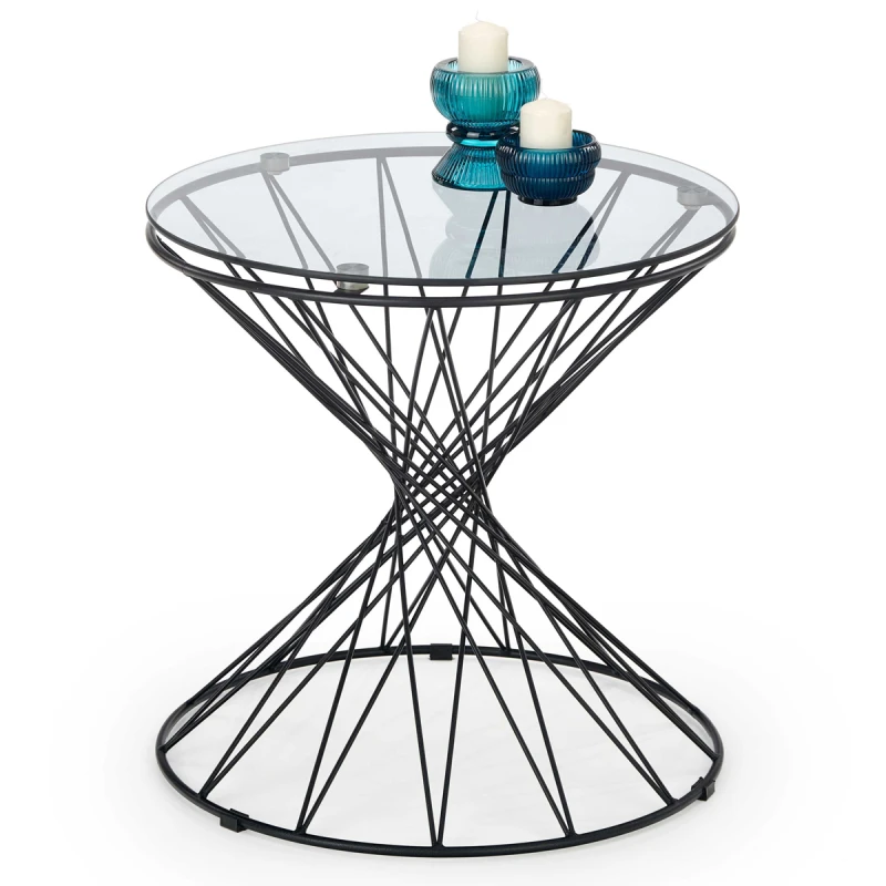 HALMAR Lobo konferenčný stolík dymová / čierna