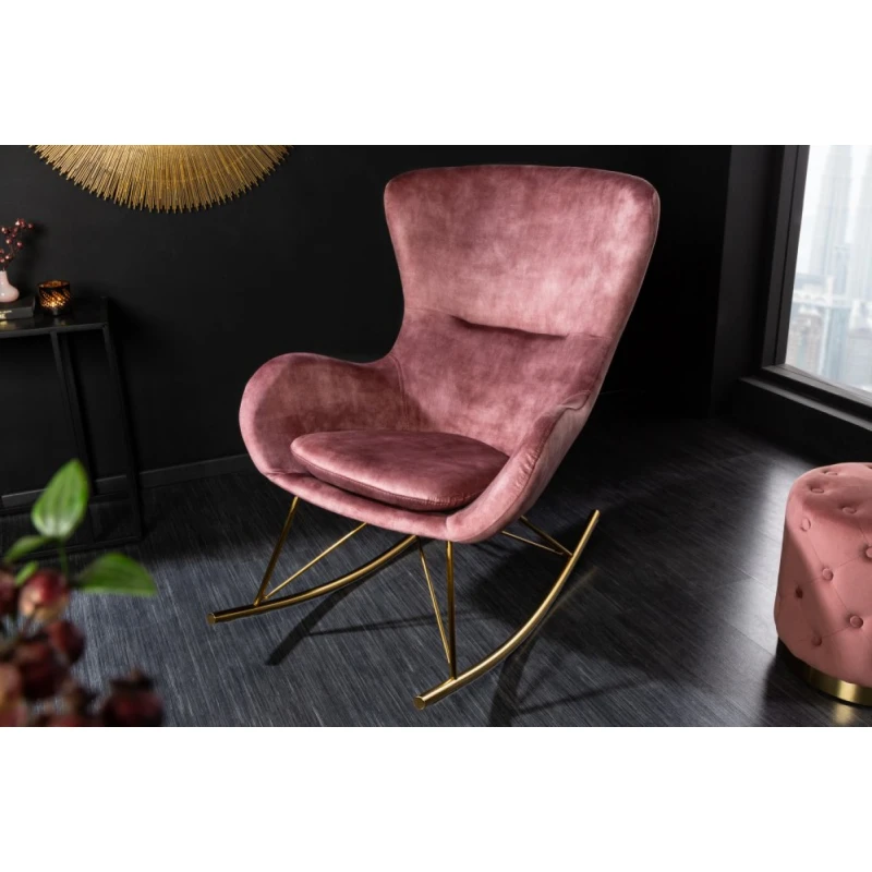 Hojdacie kreslo IKAROS Dekorhome Ružová