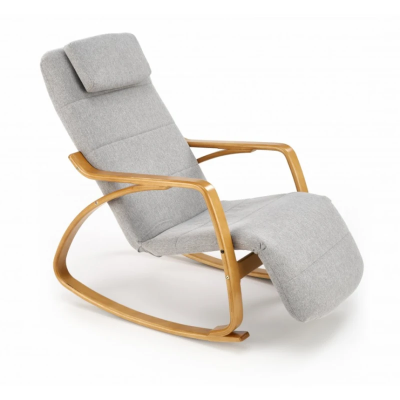 Hojdacie kreslo PRIME Halmar Sivá